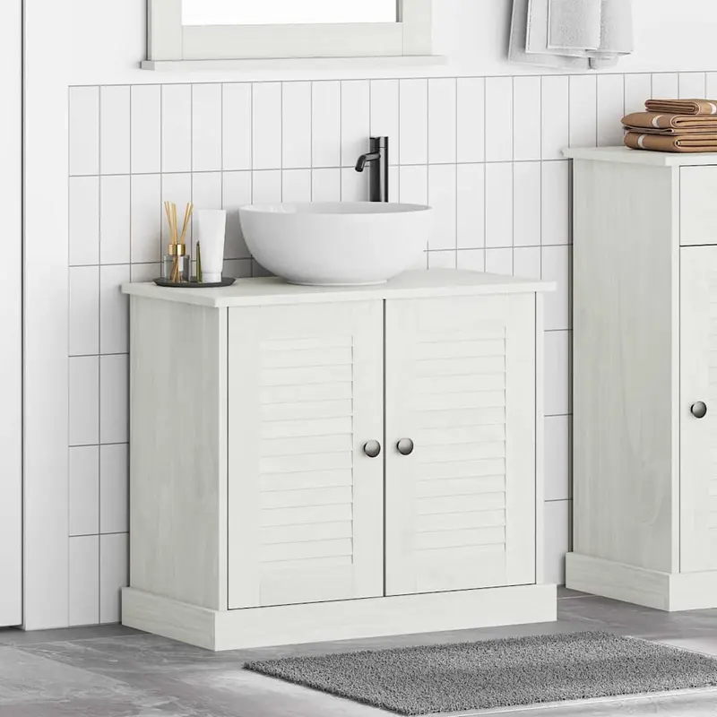 Mueble de lavabo con estante VIGO y Antiguo 68 x 34 x 59 cm