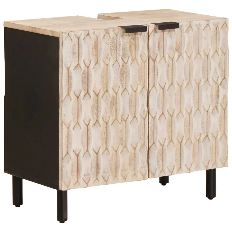 Mueble de lavabo para baño con estante 62 x 33 x 58 cm