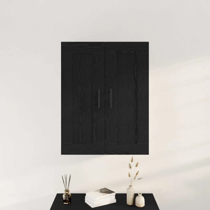 Mueble de pared Roble Negro 69,5 x 34 x 90 cm