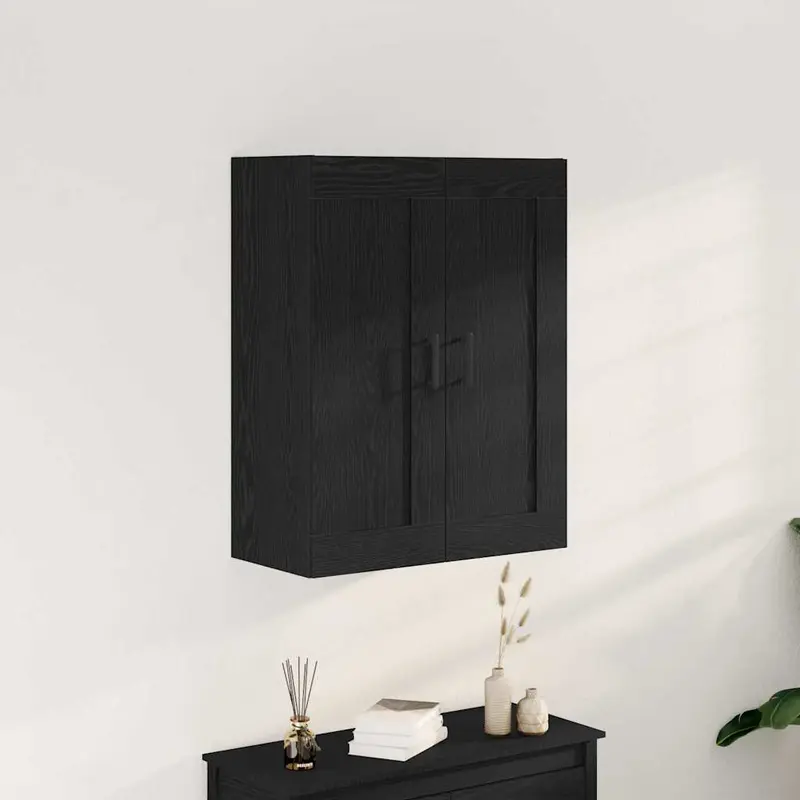 Mueble de pared Roble Negro 69,5 x 34 x 90 cm