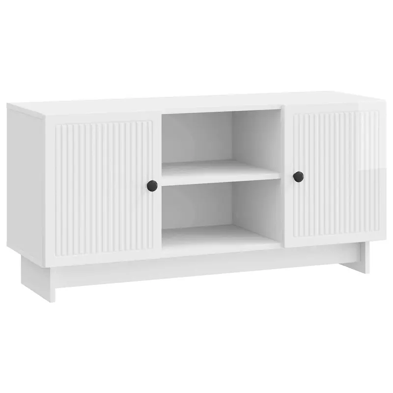 Mueble de TV 102 x 34,5 x 50 cm Blanco Brillante
