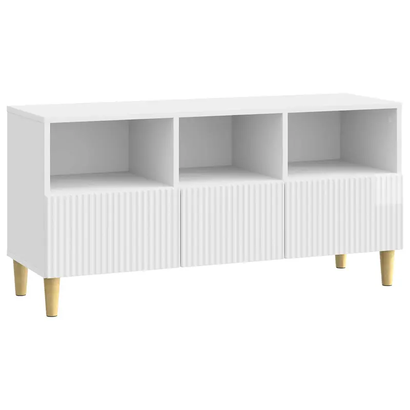 Mueble de TV Brillante 102 x 34,5 x 50 cm Madera de Ingeniería
