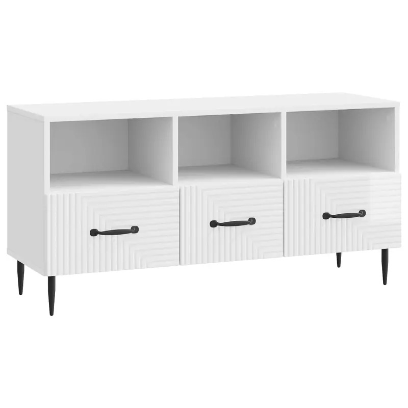 Mueble de TV Brillante 102 x 34,5 x 50 cm Madera de Ingeniería