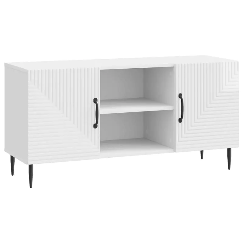 Mueble de TV Brillante 102 x 34,5 x 50 cm Madera de Ingeniería