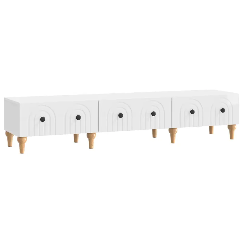 Mueble de TV Brillante 147 x 34,5 x 30 cm Madera de Ingeniería
