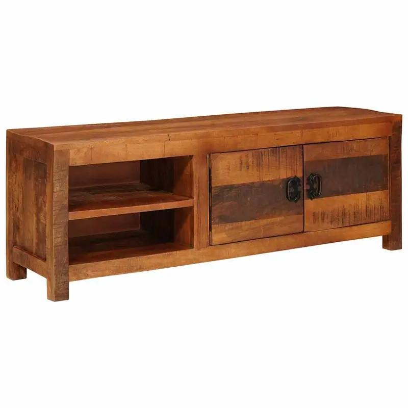 Mueble de TV Marrón 110 x 30 x 40 cm madera maciza de mango