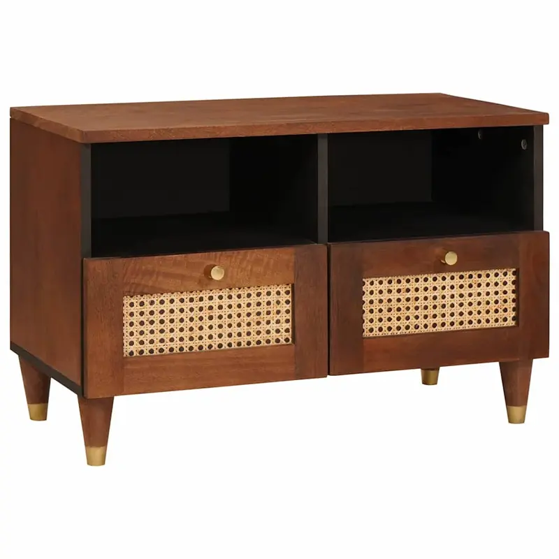 Mueble de TV Marrón 70 x 33,5 x 46 cm Madera de mango maciza