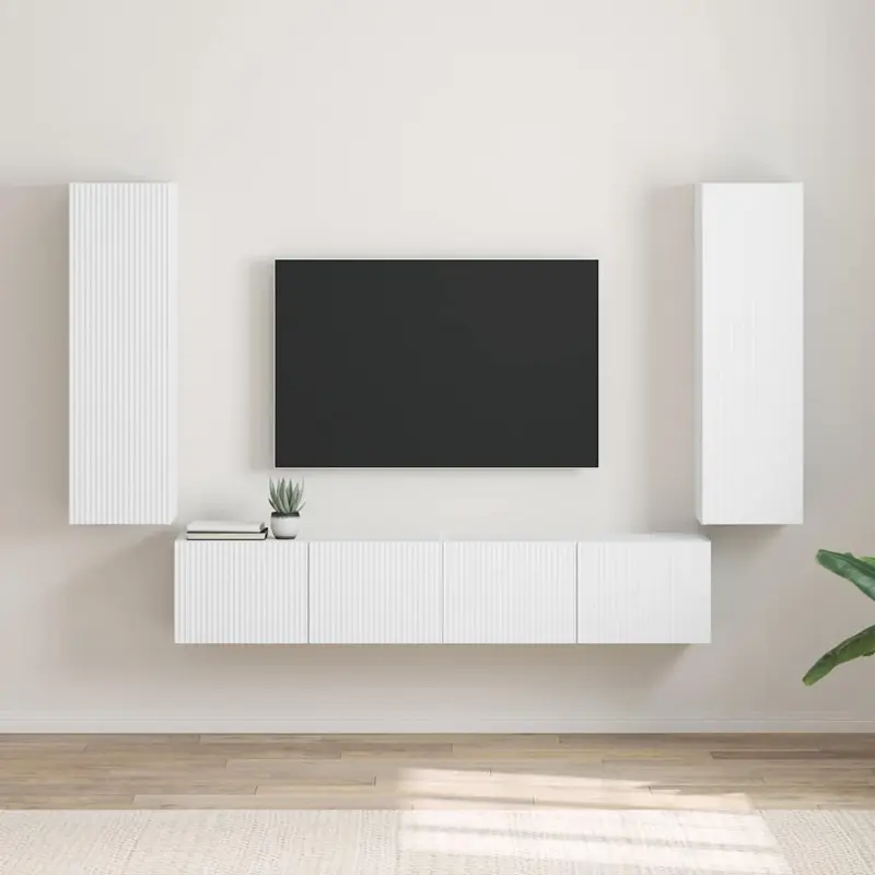 Mueble de TV Montado en la Pared 2 pcs 30 x 31 x 100 cm