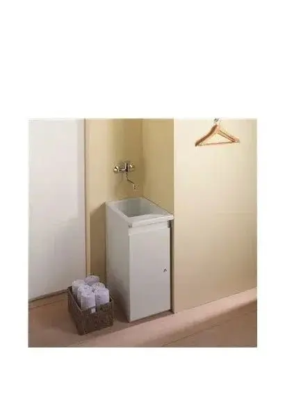 Mueble para lavadero de melamina blanco 38x56 5 cm Riba Unisan