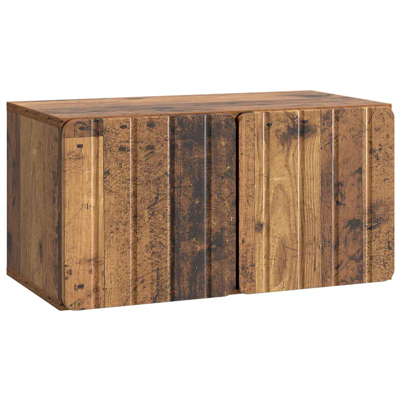 Mueble para TV de pared Madera envejecida 59,5 x 31 x 30 cm