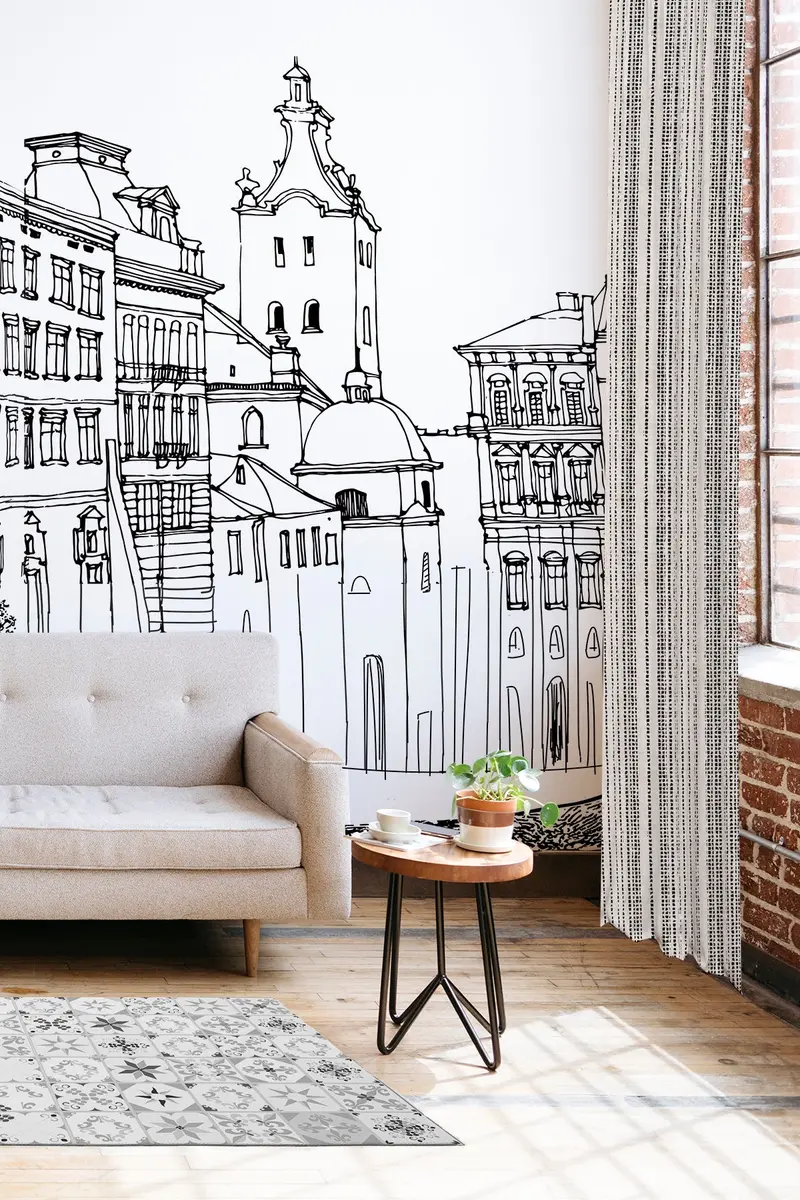 Mural papel pintado City