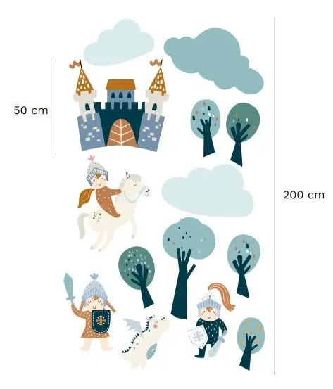 Mural vinilo adhesivo Infantil Dragón