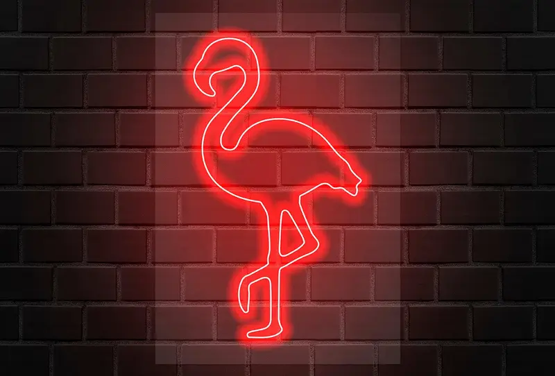 Neón Flex LED Flamenco Rojo