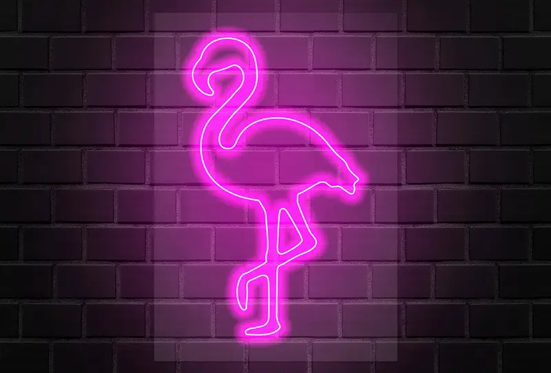 Neón Flex LED Flamenco Rosa