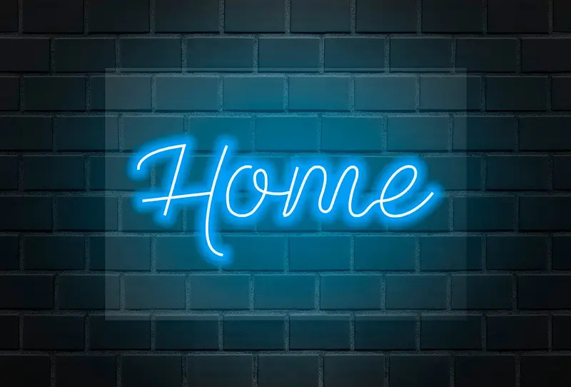 Neón Flex LED Home Azul