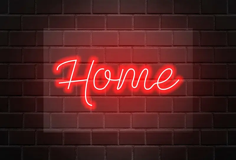 Neón Flex LED Home Rojo
