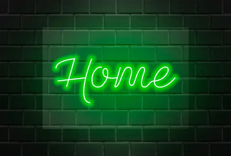 Neón Flex LED Home Verde