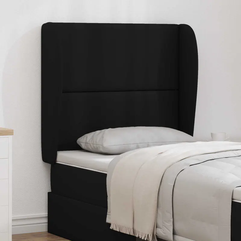 Oreja de cabecero Negro 80 x 23 x 6 cm PVC