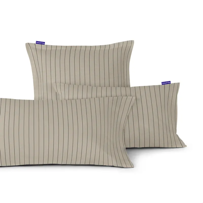 Oxford Funda de almohada Beige