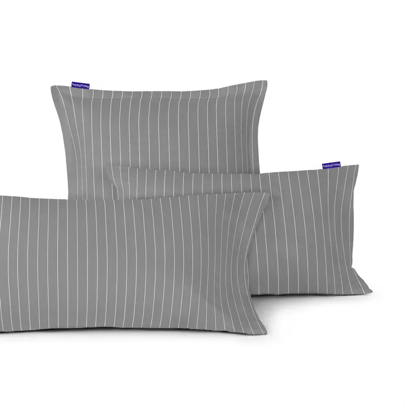 Oxford Funda de almohada Gris