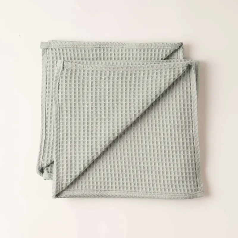 Pack 2 servilletas Waffle Verde Agua 45x45 cm