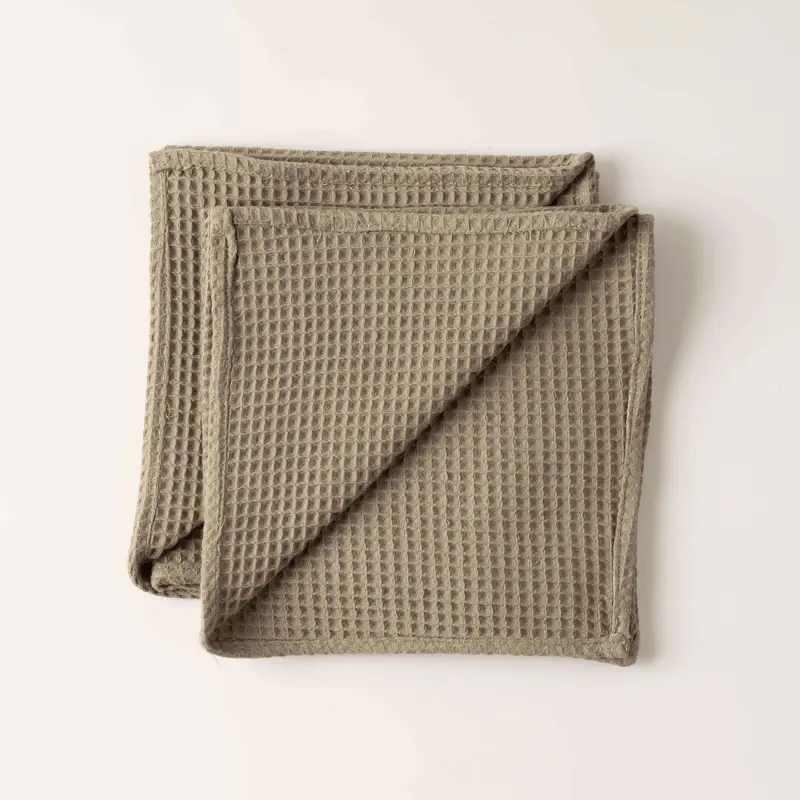 Pack 2 servilletas Waffle Wallnut 45x45 cm