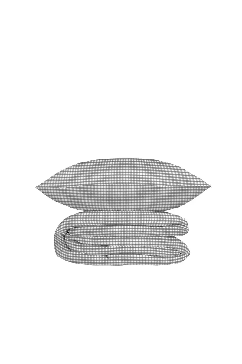 Pack Cubrecama Infantil Vichy Gris