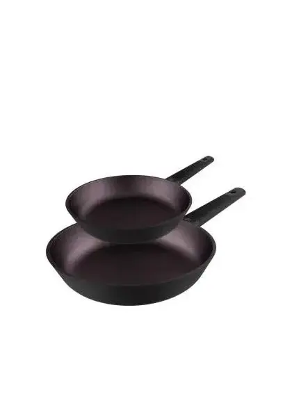 Pack de dos sartenes de 20 y 24 cm de diámetro de aluminio y con revestimiento de teflón polka experience titan de Cecotec