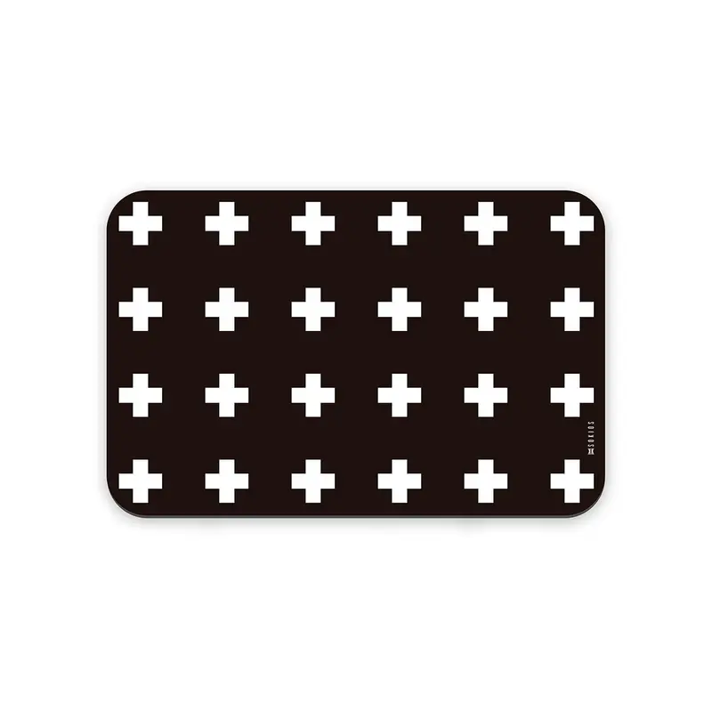 Pack Manteles Individuales Cruces Negro
