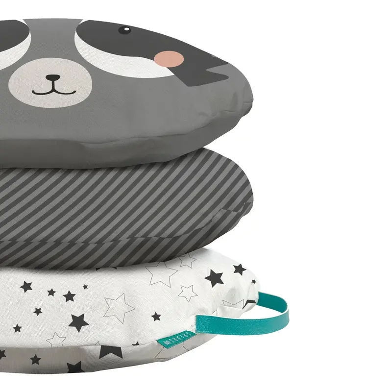 Pack Puffs de suelo Infantil Mapaches