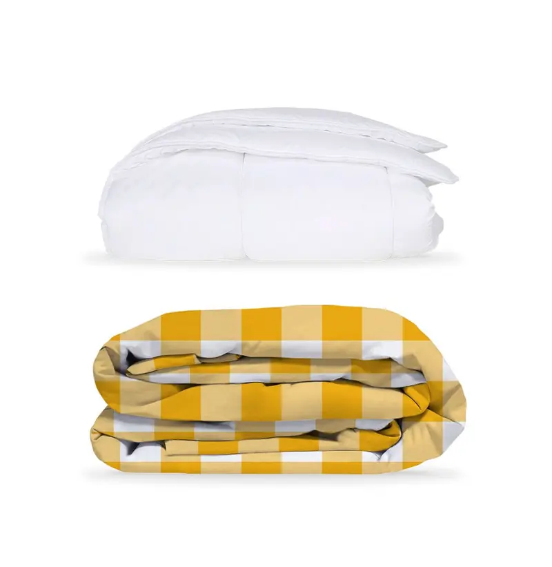 Pack Vichy M Amarillo (Funda Nórdica+Relleno)