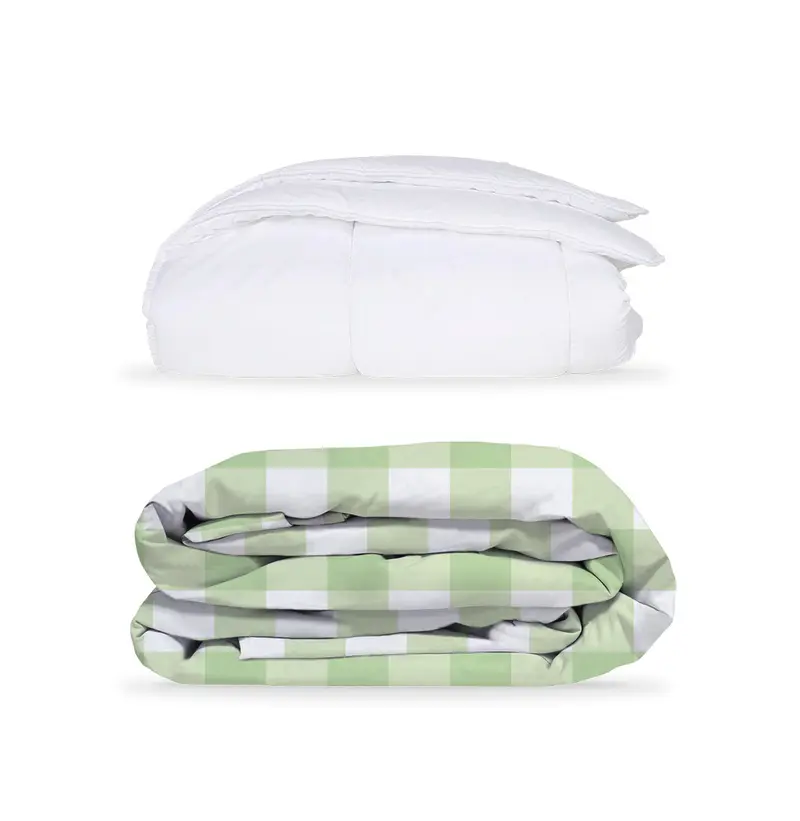 Pack Vichy M Verde Pistacho (Funda Nórdica+Relleno)