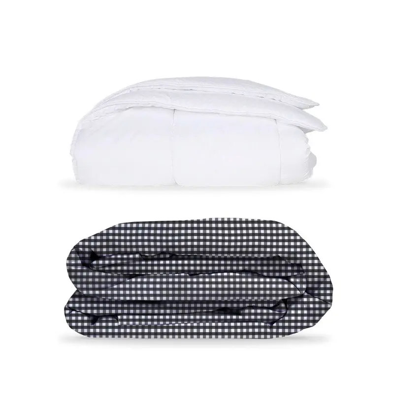 Pack Vichy Negro (Funda Nórdica+Relleno)