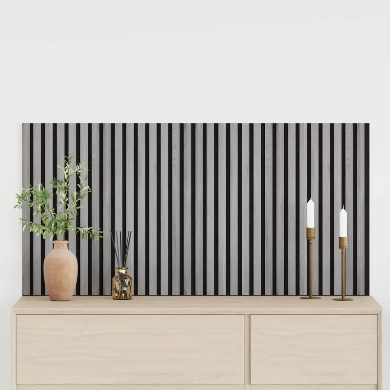 Paneles de pared 2 pcs Gris 60,5 x 60 cm