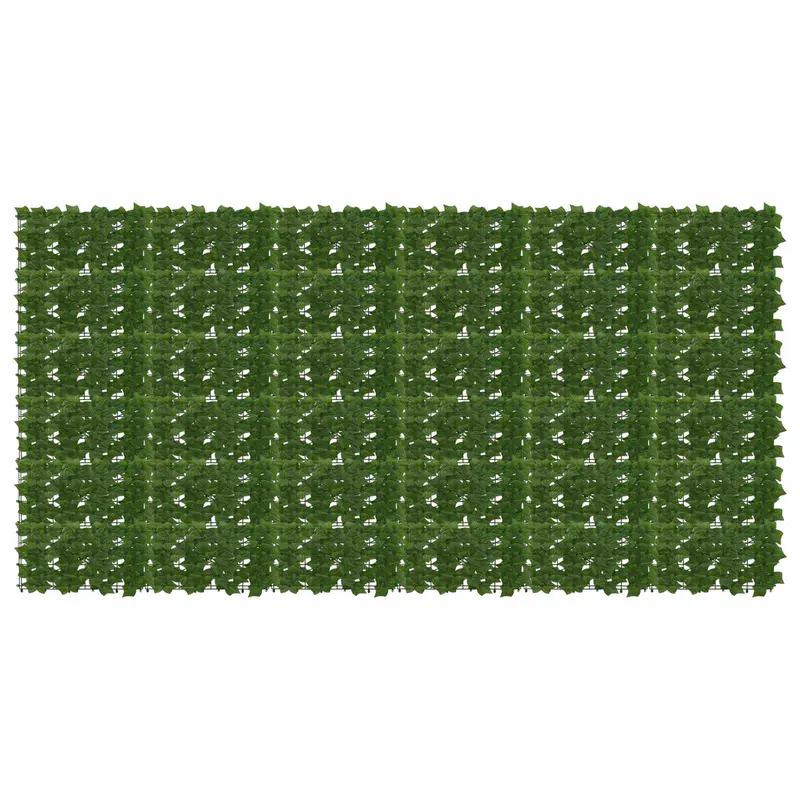 Pantalla de balcón con hojas 300 x 150 cm Polietileno y tela