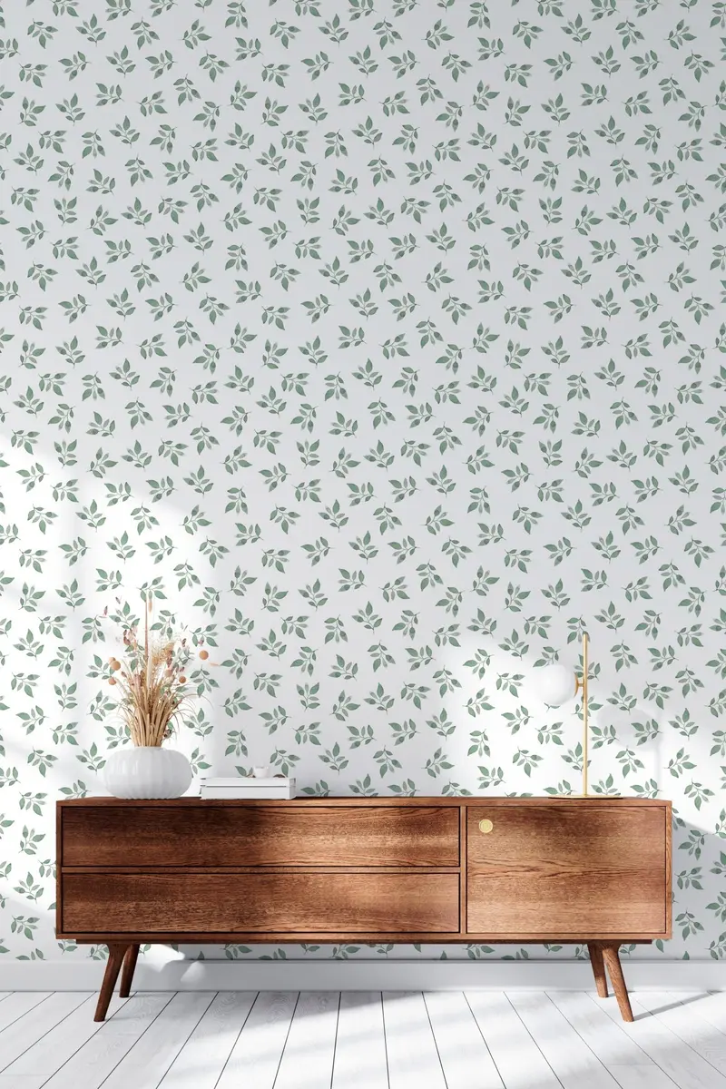 Papel pintado Hojitas