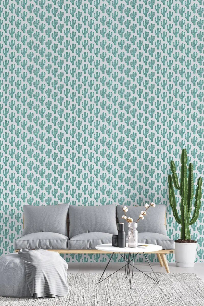 Papel pintado Infantil Cactus