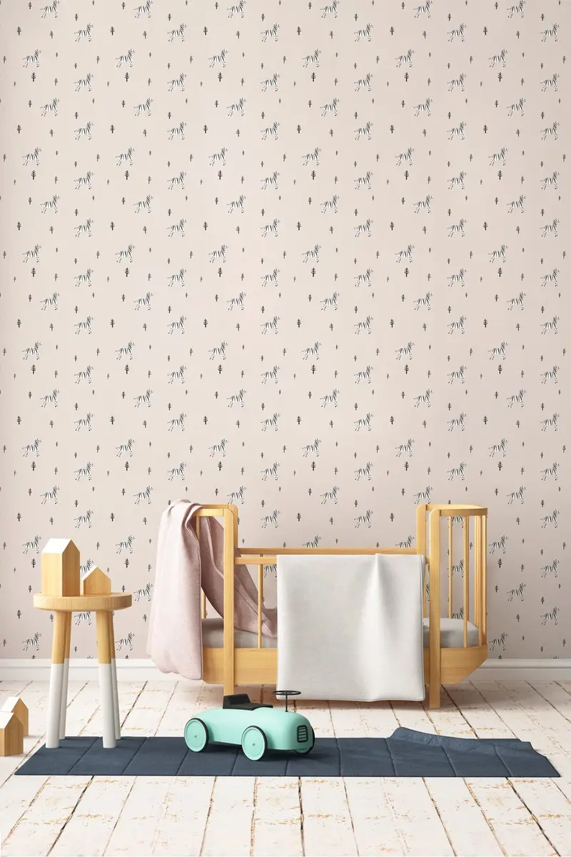 Papel pintado Infantil Cebra