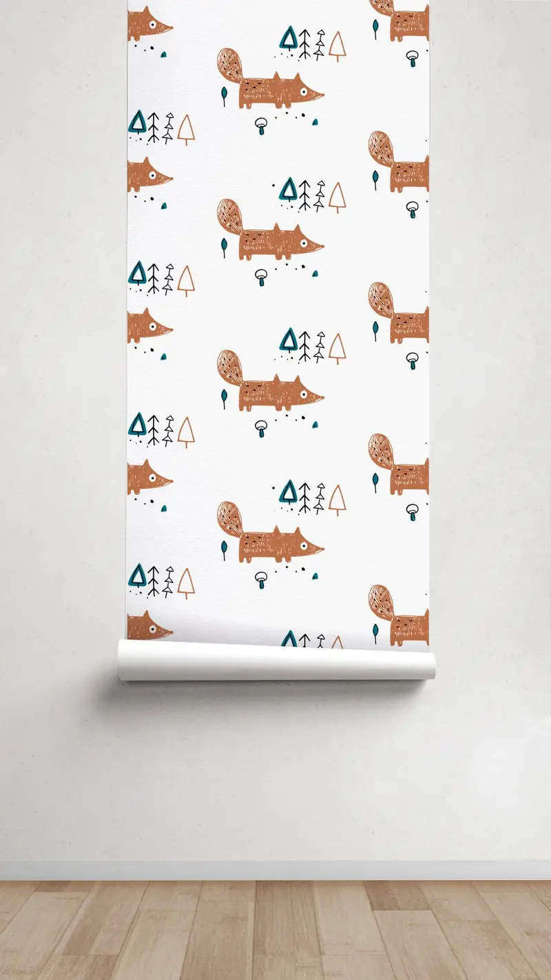 Papel pintado Infantil Fox Bosque