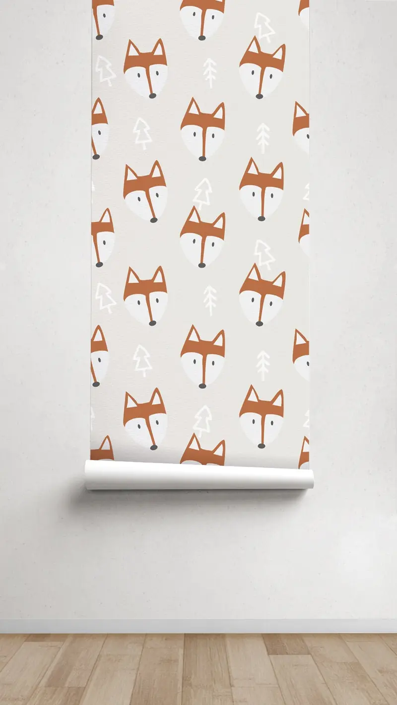 Papel pintado Infantil Fox