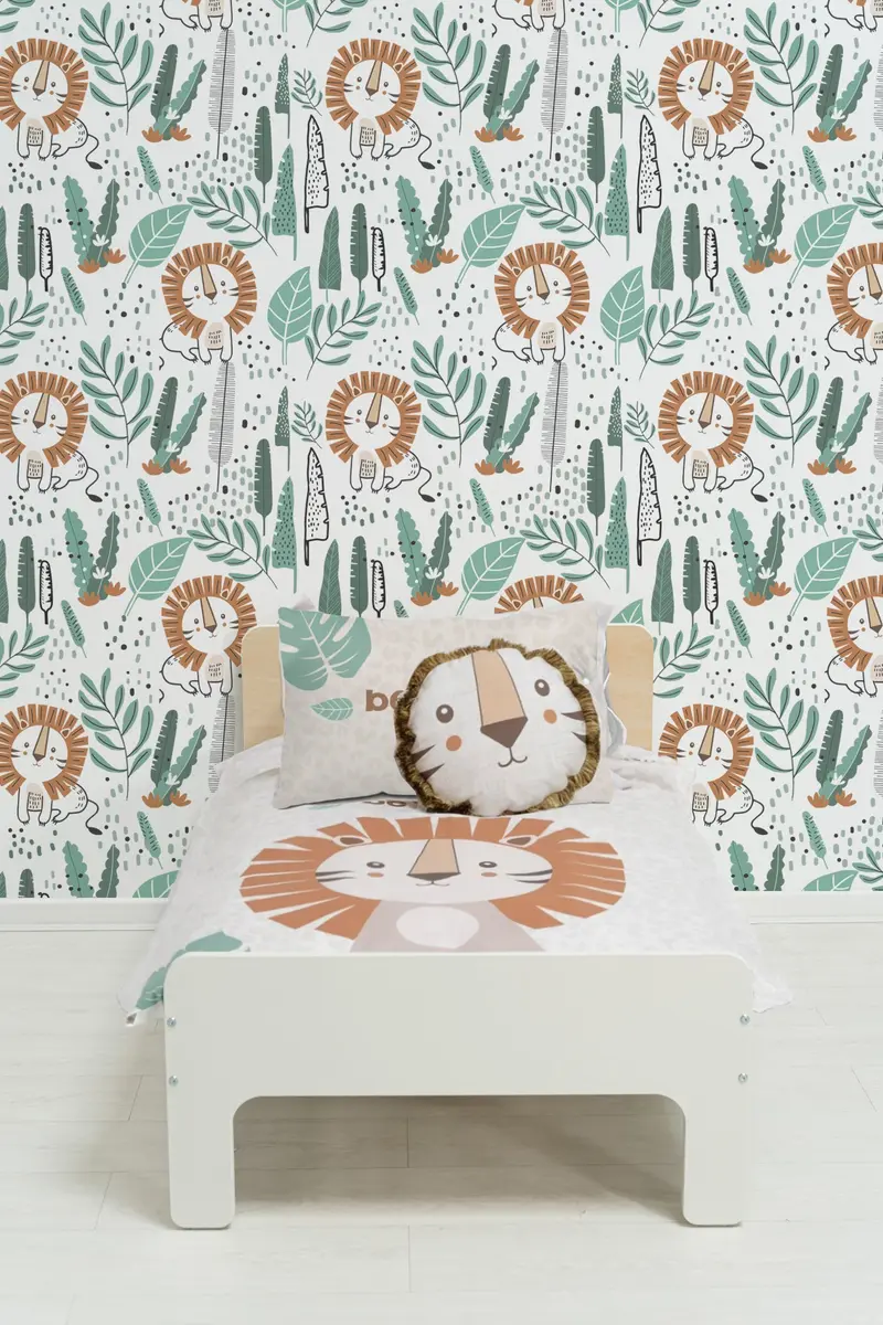 Papel pintado Infantil Lion Selva