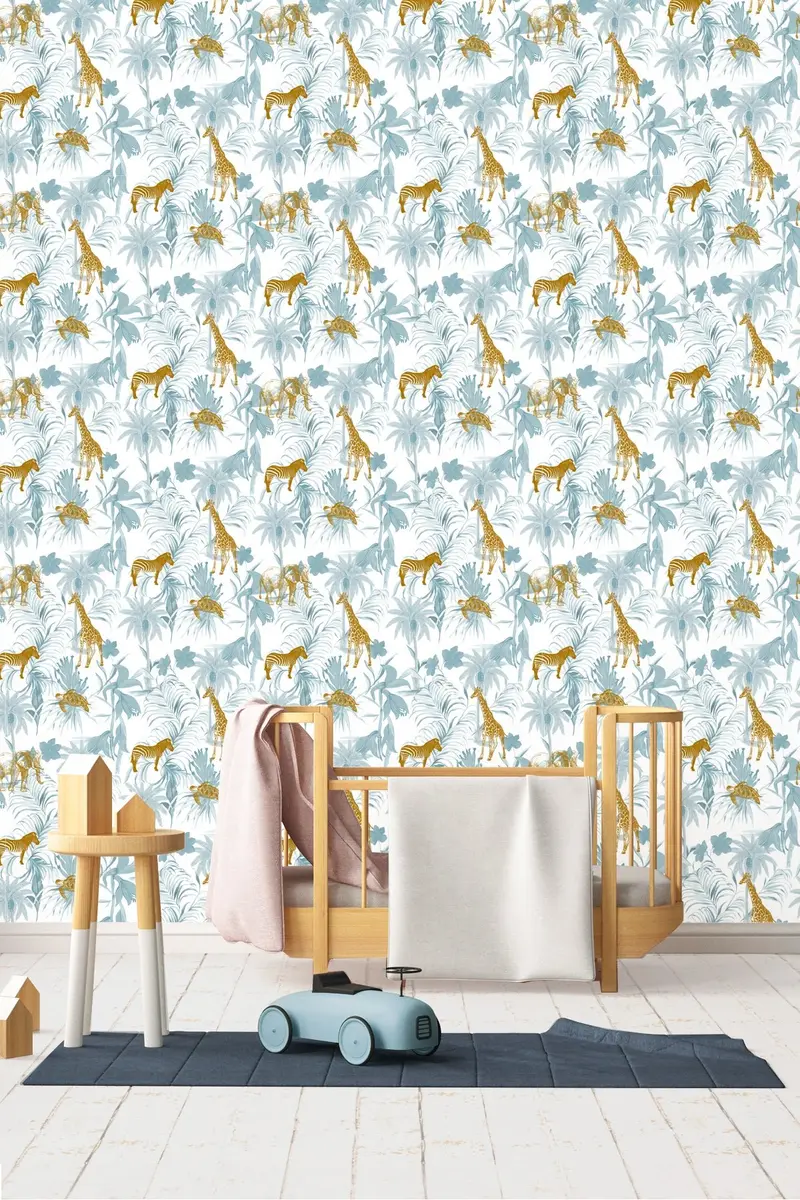 Papel pintado Infantil Safari