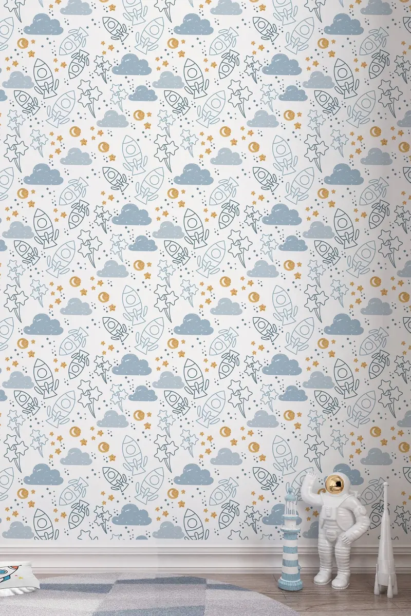 Papel pintado Infantil Space