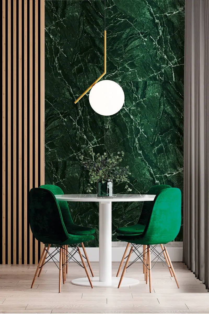Papel pintado Jaspe Verde