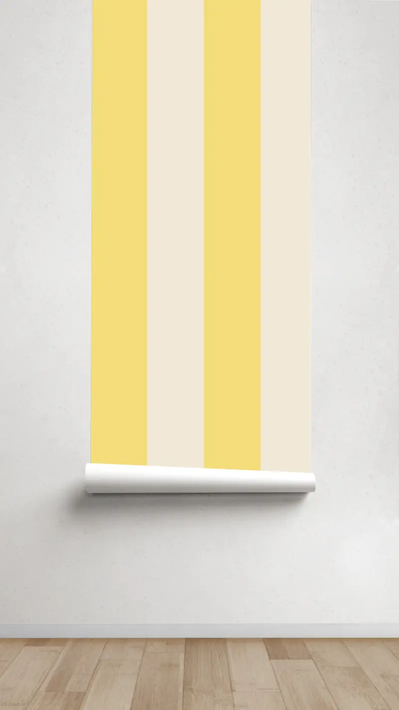 Papel pintado Texturizado Rayas M Amarillo Beige