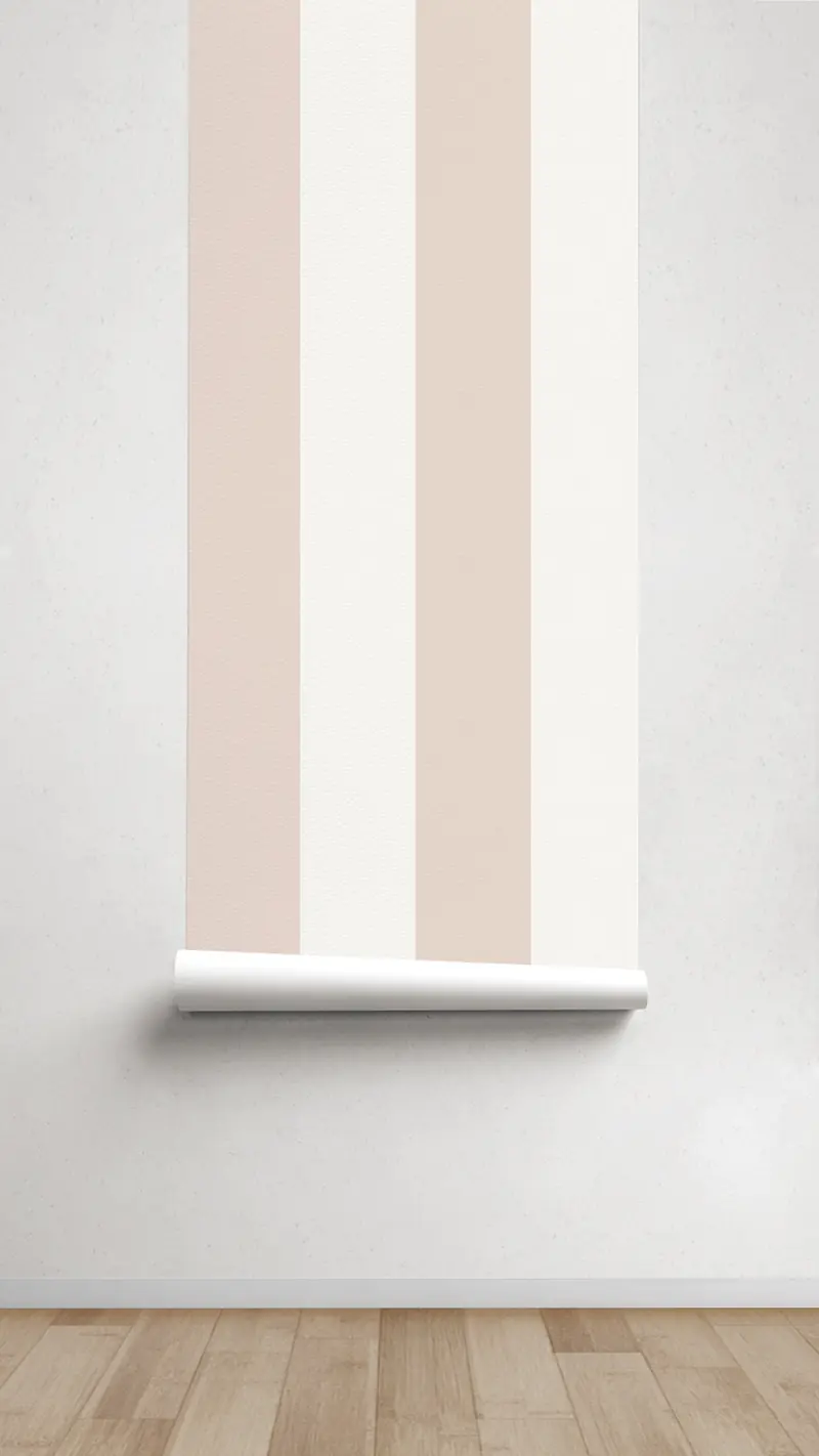 Papel pintado Texturizado Rayas M Beig Crema