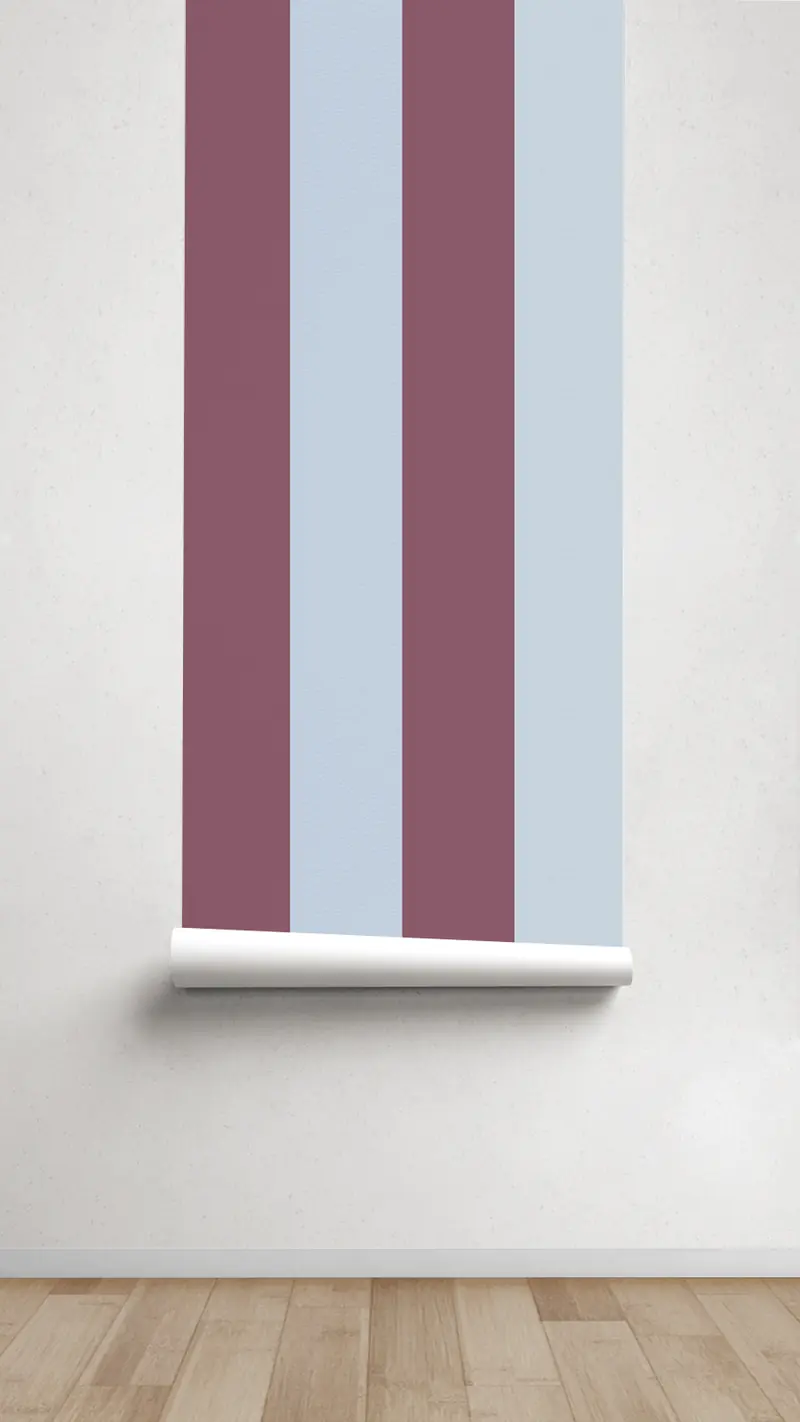 Papel pintado Texturizado Rayas M Granate Agua