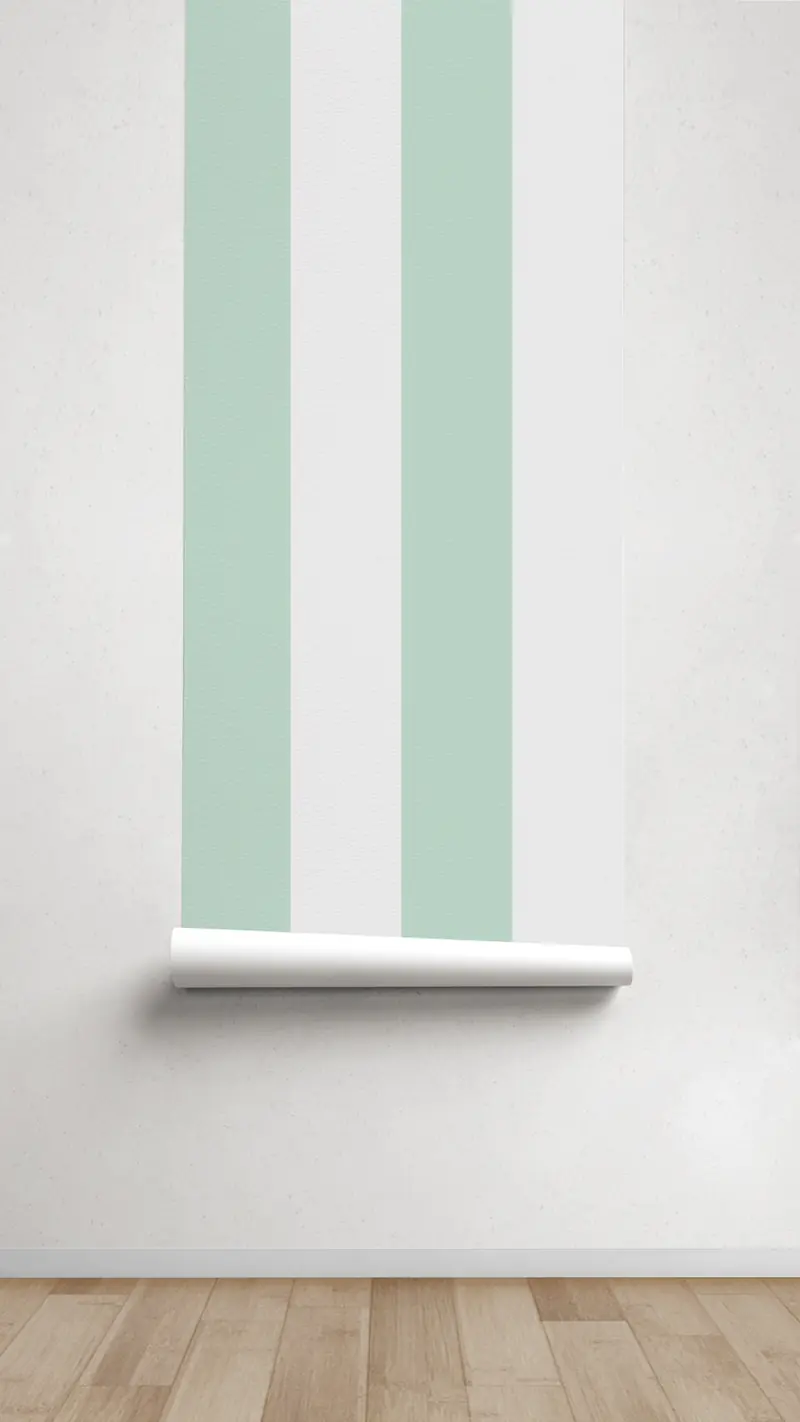 Papel pintado Texturizado Rayas M Verde Agua Piedra