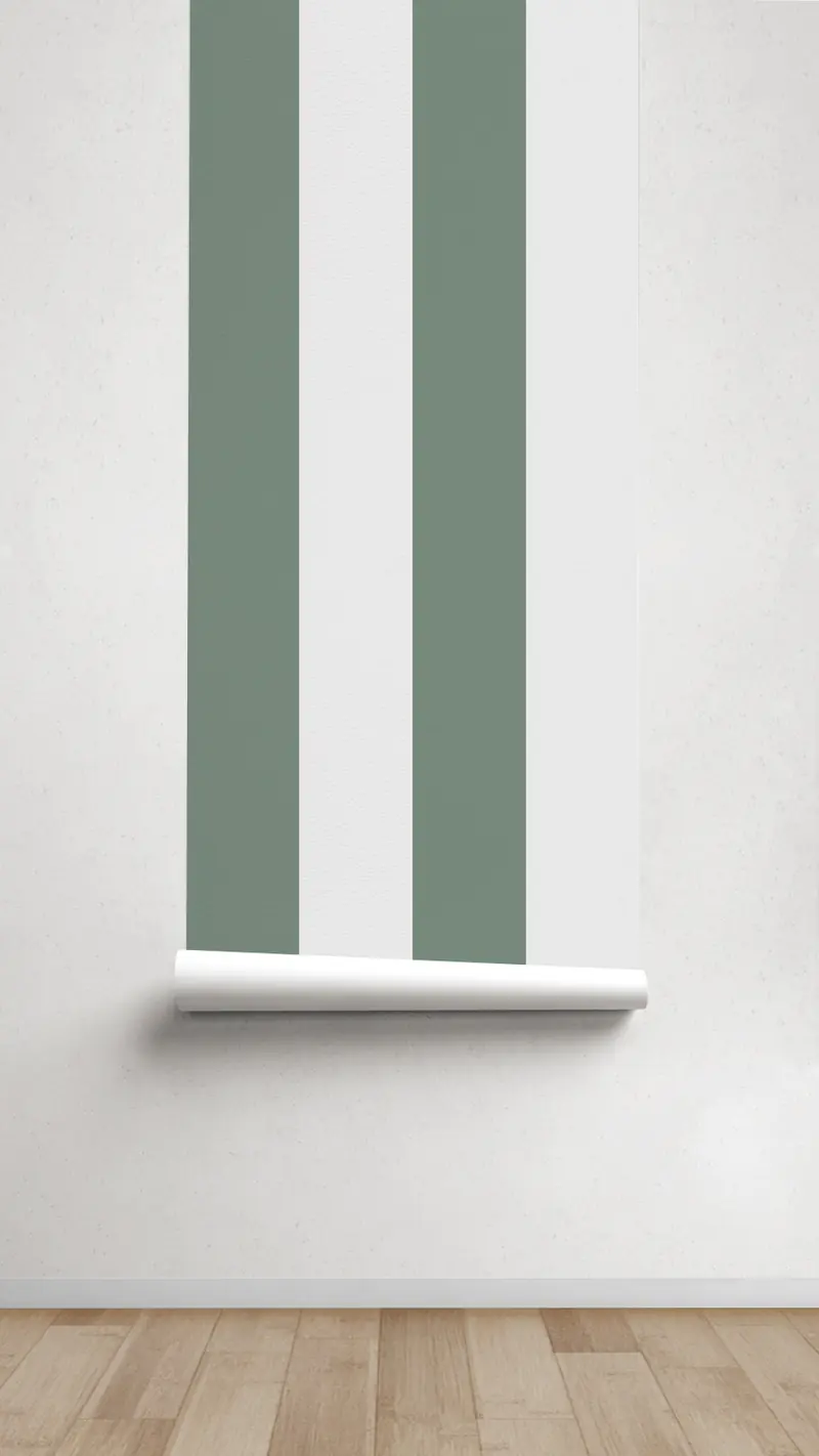 Papel pintado Texturizado Rayas M Verde Ingles Piedra