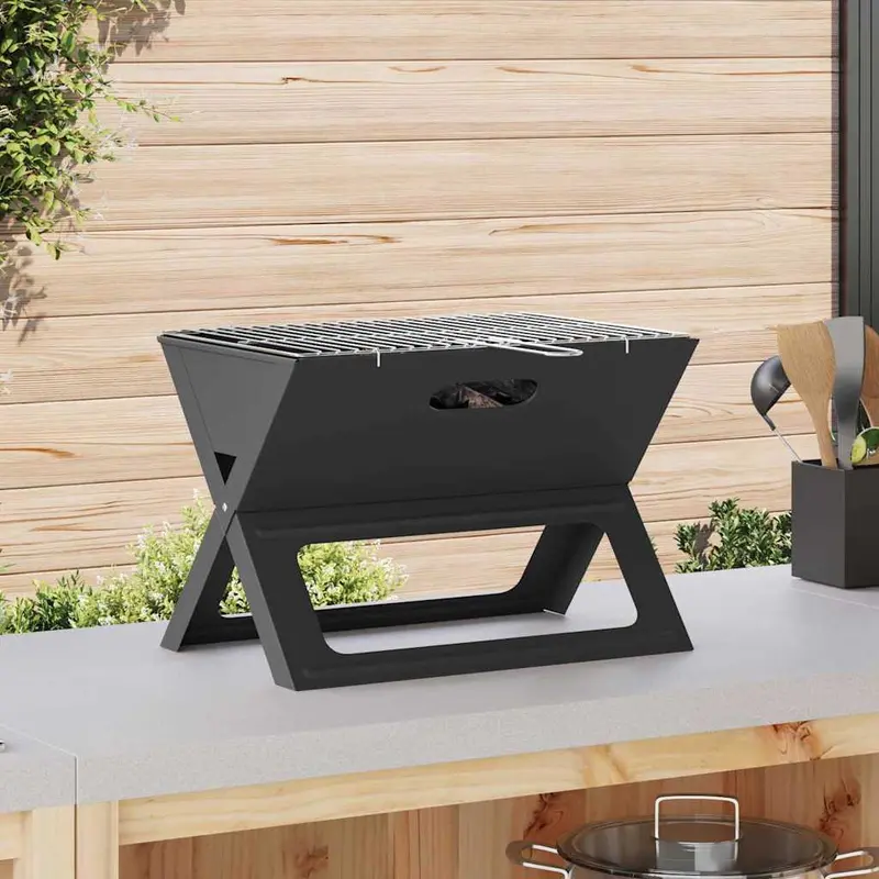 Parrilla al aire libre Negro 46 x 31 x 31 cm Acero